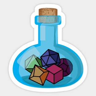 Polyhedral Dice Potion Tabletop RPG - Role Playing Game Sticker